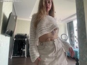 Preview 4 of Sexy Girl in Mini Skirt Teasing You