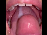 Preview 3 of CLOSE UP CUMSHOT DEEP IN THROAT