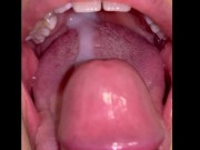 Preview 4 of CLOSE UP CUMSHOT DEEP IN THROAT