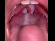 Preview 6 of CLOSE UP CUMSHOT DEEP IN THROAT