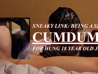 SNEAKY LINK: SISSY CUMDUMP FOR HUNG 18 YEAR OLD JOCK