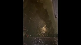 Public Pissing At Night After A Night Out