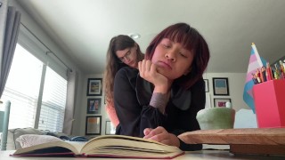 Mia Thorne Lesbian Let's Trans Roommate Free Use Fuck While Reading A Book