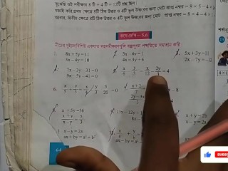 Линейные одновременные уравнения Math Slove от Bikash edu Care Эпизод 26