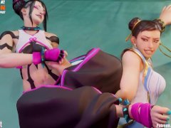 Chun Li vs Juri Han Feet Tickle