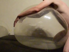 Durchsichtigen Balloon ficken und abspritzen