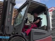 Preview 1 of When I get an erection at work on a forklift