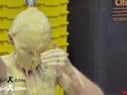 Preview 2 of Custard Facials - Wet and Messy Sploshing