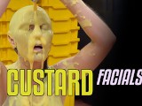 Custard Facials - Wet and Messy Sploshing