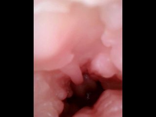 Fucking a pussy with a camera inside