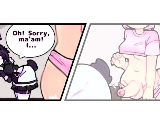 Sexy Femboy Maid FUCKED HARD by a Futa Bunny!🐼🍆🐰 (@berryguild @harulunavo)