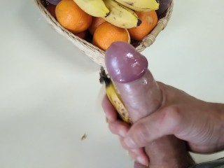 Coloque Uma Banana no Microondas e Masturbe-se, Meu Pau Grande Pensou que Era Um Boquete