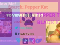 Sexy kitty plays with toys