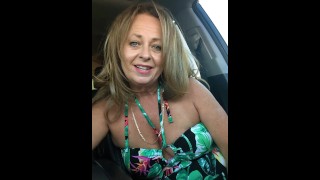 The Hottest MILF Ever Massive Orgasm In A Car See The End On OF Iamlittlelinda