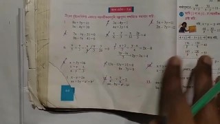 Equações lineares simultâneas Math Slove por Bikash Edu Care Episódio 28