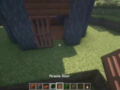 How to build a tiny Savannah house in Minecraft