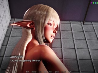 裂谷中的房子 V0.6.14r1 - 与少女淋浴性爱 （2）