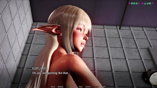 A House in the Rift v0.6.14r1 - 乙女とのシャワーセックス(2)