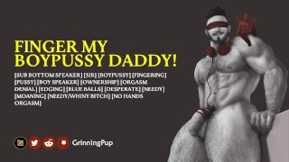 [Audio] Please Finger My Boypussy, Daddy!