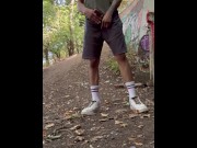 Preview 3 of JERKING OFF IN THE WOODS