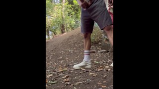 JERKING OFF IN THE WOODS