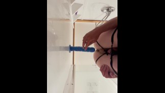 His Hungry ass was excited to get filled up with a thick dildo