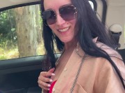 Preview 1 of Fucked wife's best friend in the car and cum in her mouth