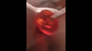 Follando a mi amiga trans con candy buttplug
