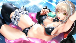 Divine Summer Waifu Challenge Partie 1 ! Jalter et Salter se battent pour votre bite... Nouveau! (Hentai JOI)