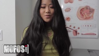 Hot Asian In Uniform Takes A Big Dick In Her Mouth