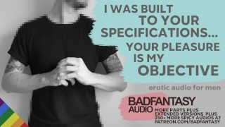 Je nieuwe Build-a-Daddy PleasureDoll ontmoeten [M4M] [Overheersing] [Erotische audio voor gay Men] [ASMR]