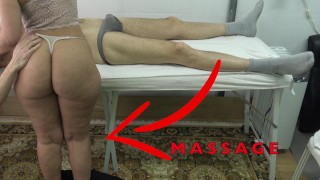 The Maid Masseuse With The Big Butt Lifted Her Dress And Fingered Her Pussy While She Massaged My Dick