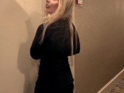 Preview 3 of Double Dick BlowJob! Sexy Pawg Sucks 2 BBC’s in front of her Husband!
