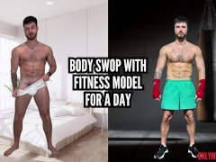 Body swap with fitness model for a day