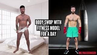 Échange de corps avec modèle de fitness pour une journée
