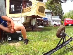 Love playing in my yard!!