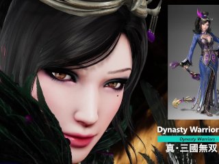 brunette, reverse cowgirl, exclusive, dynasty warriors