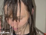 Wetlook - Wet T-shirt and knickers in the shower