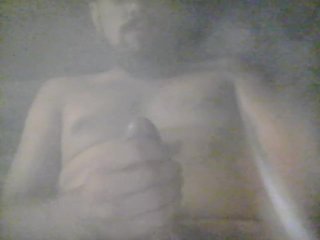 SmokeBreak take my Time Stroking my Cock almost Cumming Outstanding Oil=Natural Webcam