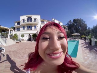 Nympho Redhead Mina Luxx Can t Wait For Her Parents To Leave The House
