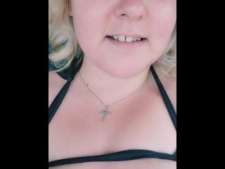 perky tits, pawg, blonde, vertical video