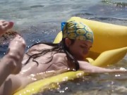 Preview 4 of Sexy Sirena Masturbating at the Beach