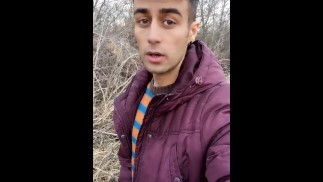 Foreskin cum - Cumshot outdoor