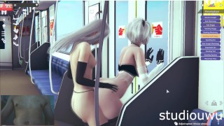 HS2 gameplay - 2B hardcore fucked by A2 nier automata hentai