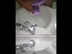 Jerk off with my new neighbor's slippers