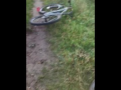 Sexy Cyclist on a Walk, Greedily Swallowed all My Sperm