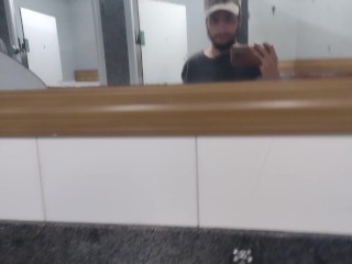 My Dirty Face on the Bathroom Mirror the i Proceed to Show my Feet