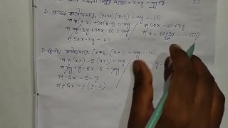 Vergelijkingen met twee variabelen wiskundehandschoen door Bikash Edu Care aflevering 14
