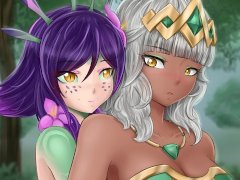 Finding Neeko and Qiyana in the Woods (LoL Hentai Joi) (Vanilla