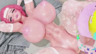 Futa Futanari Anal Orgy Huge Cumshots 3D Hentai